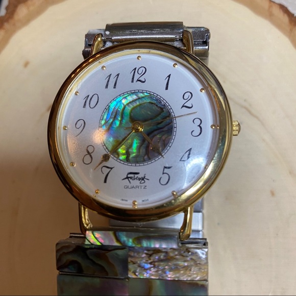 Faberge vintage slip on pearl luster watch main image 5